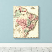 ブラジルとグアヤナパノラマブラジル キャンバスプリント (インサイチュ (ウッドフロア))