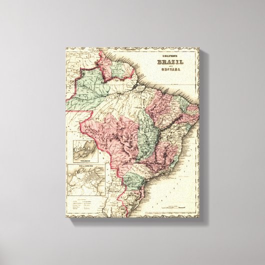 ブラジルとグアヤナパノラマブラジル キャンバスプリント (正面)