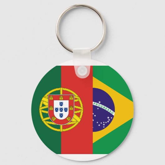 ブラジルとポルトガル、雑種 キーホルダー (正面)