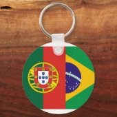 ブラジルとポルトガル、雑種 キーホルダー (正面)