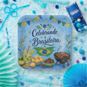 ブラジルのお祝いパーティー ペーパープレート (パーティー)