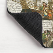 ブラジルのためのリスボンからの出発 マウスパッド (コーナー)