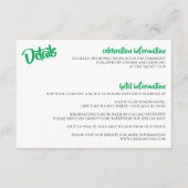 ブラジルのアメリカハート国旗 エンクロージャーカード (正面)