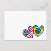 ブラジルのアメリカハート国旗 エンクロージャーカード (裏面)