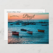 ブラジルのアルマサン・デ・ブジオスでの夕日 ポストカード (正面/裏面)