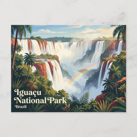ブラジルのイグアス国立公園 ポストカード (正面)