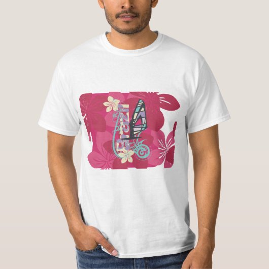 ブラジルのウィンドサーフィンをするTシャツおよびギフト Tシャツ (正面)