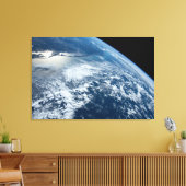 ブラジルのウルグアイ縁どの南端。 キャンバスプリント (インサイチュ (リビング))