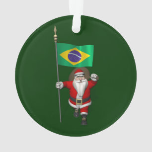 ブラジルのエンジンを持つサンタクロース オーナメント