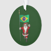 ブラジルのエンジンを持つサンタクロース オーナメント (正面)