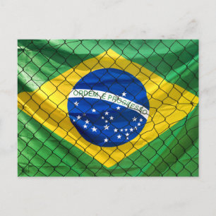 ブラジルのオルデム・エ・プログレッソ国旗 ポストカード