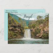 ブラジルのカルデイランの滝 ポストカード (正面/裏面)