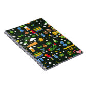 ブラジルのカーニバル、ヴィンテージフラットテクスチャ。 ノートブック (右側)