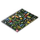 ブラジルのカーニバル、ヴィンテージフラットテクスチャ。 ノートブック (左側)