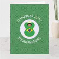 ブラジルのクリスマスエンジェルパーソナライズされた旗
