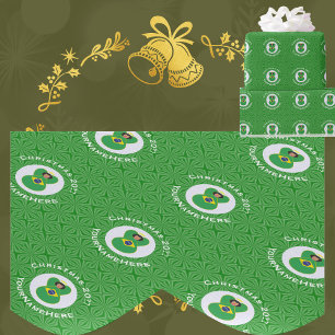 ブラジルのクリスマスエンジェルフラグ オーダーメイド ラッピングペーパー