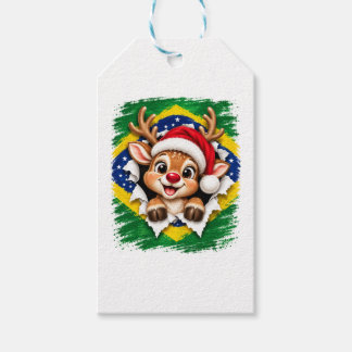 ブラジルのクリスマストナカイ ギフトタグ