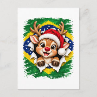 ブラジルのクリスマストナカイ ポストカード