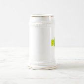 ブラジルのグランジなロゴのサッカーボールのfutebolはギフトに送風します ビールジョッキ (中央)