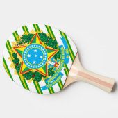 ブラジルのコートの腕 卓球ラケット (横)