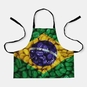 ブラジルのコーヒー国旗 エプロン