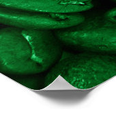 ブラジルのコーヒー国旗 ポスター (角)