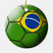 ブラジルのサッカーのオーナメント セラミックオーナメント (裏面)
