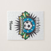 ブラジルのサッカーの破烈 ジグソーパズル (横)