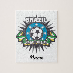 ブラジルのサッカーの破烈 ジグソーパズル