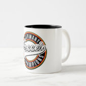 ブラジルのサッカーチャンピオンズツートーンコーヒーマグ ツートーンマグカップ (正面右)