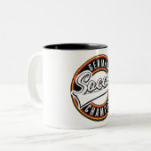 ブラジルのサッカーチャンピオンズツートーンコーヒーマグ ツートーンマグカップ (正面左)