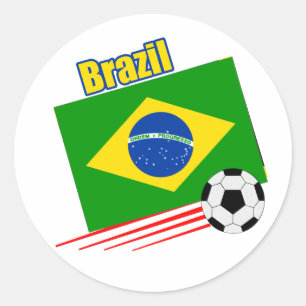 ブラジルのサッカーチーム ラウンドシール