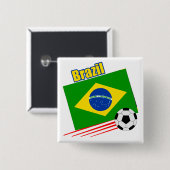 ブラジルのサッカーチーム 缶バッジ (正面&裏面)