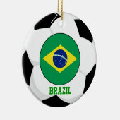 ブラジルのサッカーファンのオーナメント5回のワールドカップのチャンピオン セラミックオーナメント (右)