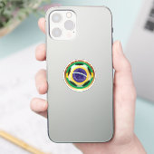 ブラジルのサッカーボールスポーツ シール (スマートフォン)