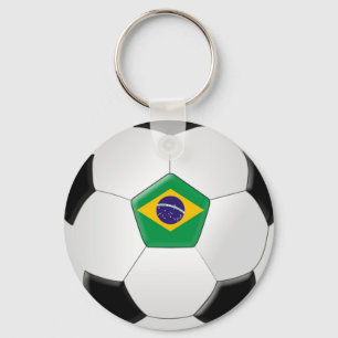 ブラジルのサッカーボール キーホルダー