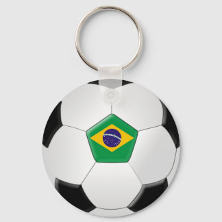 ブラジルのサッカーボール キーホルダー