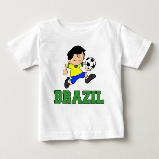 ブラジルのサッカー漫画 ベビーTシャツ (正面)