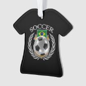 ブラジルのサッカー2016ファンのギア オーナメント (正面)