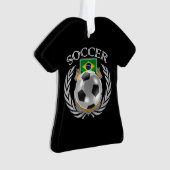 ブラジルのサッカー2016ファンのギア オーナメント (正面)