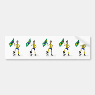 ブラジルのサッカー バンパーステッカー