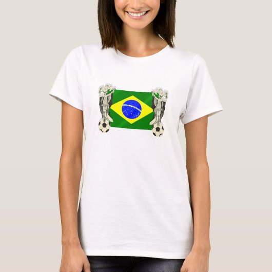 ブラジルのサッカー Tシャツ (正面)