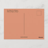 ブラジルのサンセットとヤシの木 ポストカード (裏面)