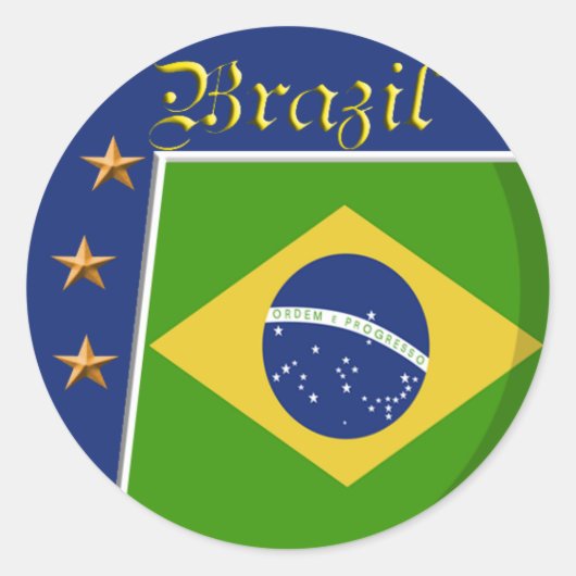 ブラジルのシール ラウンドシール (正面)