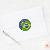 ブラジルのシール ラウンドシール (封筒)