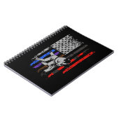 ブラジルのジウジツスターズ&ストライプズランクBJJ国旗 ノートブック (左側)