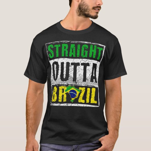 ブラジルのストレート Tシャツ (正面)