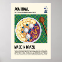 ブラジルのスーパーフードアサイーボウルのアート