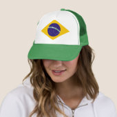 ブラジルのダイヤモンド-ブラジルの旗の紋章 キャップ (インサイチュ)