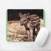 ブラジルのバク、川の側の若い子牛 マウスパッド (マウス)